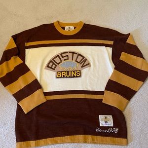 Boston bruins heritage sweater hockey jersey 30%wool